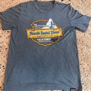 Disney Blue Short Sleeve Tee with Vintage Logo